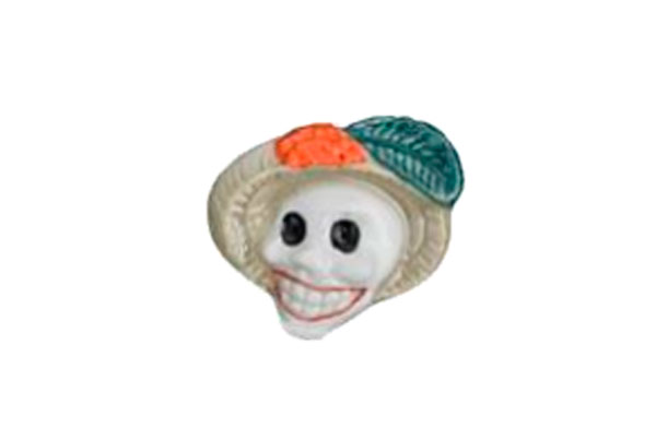 Coleccionable de Día de Muertos con forma de Catrina Sonriente